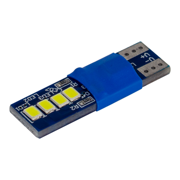 Світлодіоди в габаритні вогні. підсвітку номера та в салон DriveX T10-230 White 12V 0.6W 30Lm W5W base-10mm C DR-00024171 фото