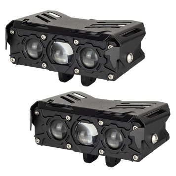 Фара додаткового світла WL MT-10 H/L Dual 40/55W 6000K 12-80V STM к-т. DR-00023840 фото