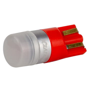 Світлодіоди в габаритні вогні. підсвітку номера та в салон DriveX T10-201n Red 1Lm 3030-1 9-36V W5W base-10mm C DR-00024106 фото