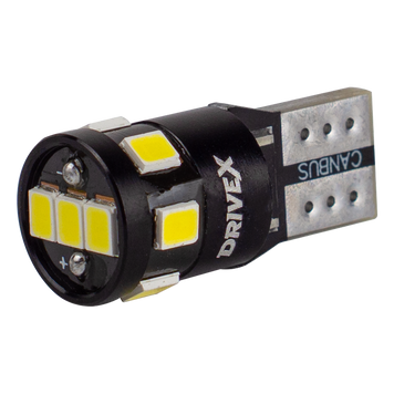 Світлодіоди в габаритні вогні. підсвітку номера та в салон DriveX T10-255 12V 2W 130Lm W5W base-10mm B DR-00024218 фото