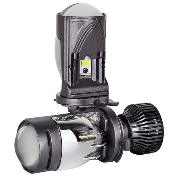 LED лампи з міні-лінзою DriveX SLE-01 H4 H/L (ближнє/дальнє) 9-60V 6000K 30W/45W, к-т 2 шт. DR-00023441 фото