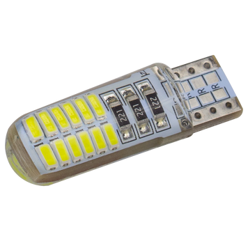 Світлодіоди в габаритні вогні. підсвітку номера та в салон DriveX T10-065 1.3W 60Lm 12V Silicon W5W base-10mm C DR-00024212 фото